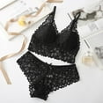thumbnail image 1 of KOOYTE Transparent Lace Bra and Panty Set Women Lingerie Bra Set Intimates Ladies Seamless Underwear Set, 1 of 6