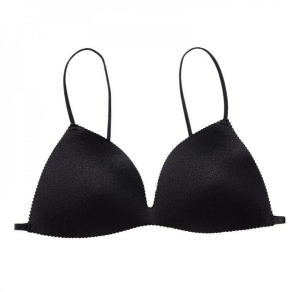 KOOYTE Women Seamless Bras Beautiful Back Underwear Girls Thin Push Up Bra without Steel Ring Ladies Lingerie