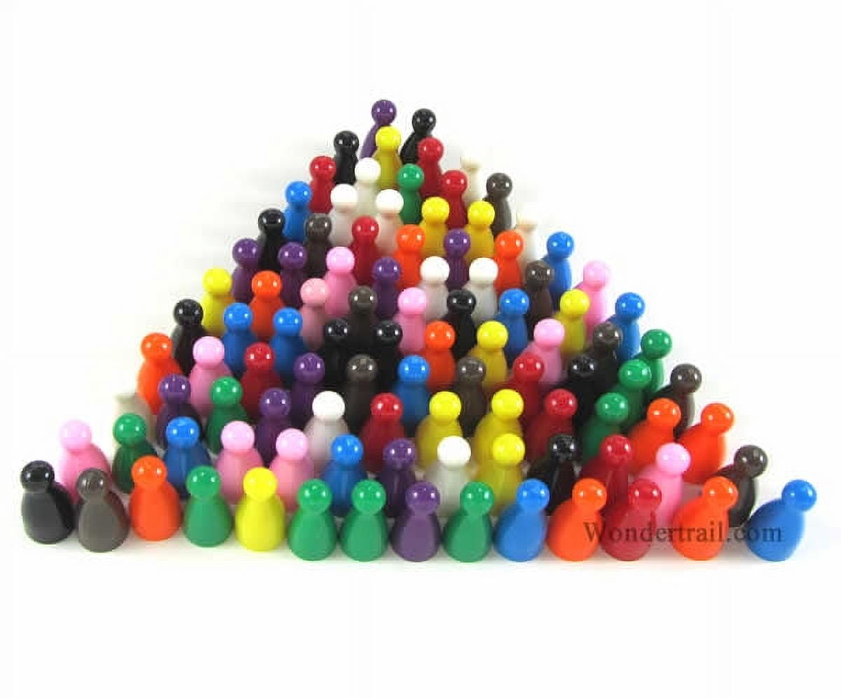 Set Of 10 Halma 25Mm Pawn Peg Game Pieces Multicolor main image 1