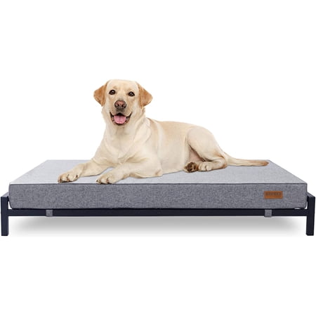 KOPEKS Elevated Dog Bed for Large Dogs Raised Dog Bed with Dog Mattress & Dog Bed Frame Modern Style - Updated 2023 Version