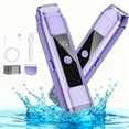 thumbnail image 1 of Nogroa Bikini Trimmer for Women, 2-in-1 Womens Electric Razor with Dual Heads, IPX7 Waterproof Wet & Dry Body Pubic Hair Trimmer, USB Rechargeable Cordless Shaver for Face, Lip, Underarm & Legs, Blue, 1 of 8