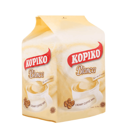 KOPIKO Instant Blanca Creamy Coffee Mix 10 Sachets 10.6 ounces
