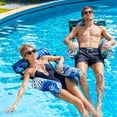 thumbnail image 1 of KOPPOP Pool Floats for Adults, 2-Pack Heavy Duty Inflatable Floating Lounge Chairs, Float Pool Blow Up Pool Floaties Pool Floats for Summer Pool, Beach & Lake, 1 of 7