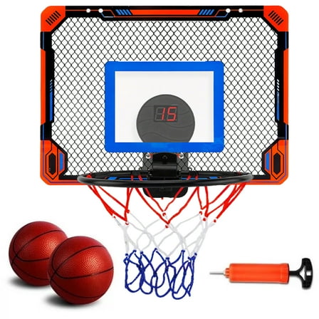 KOPPOP Hoop Basketball Set, Over the Door Basketball Hoop for Kids,Includes Mini Ball and Scoreboard, Kids Basketball Toy Gifts for Kids Boys Teens