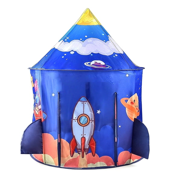 KOPPOP Kids Indoor Play Tent, Pop Up Space Theme Playhouse for Children, Easy Setup Portable Toy Tent with Carry Bag for Toddlers