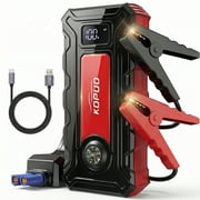 KOPUO Jump Starter with Compass, 4000A Battery Jumper Starter Portable, Jump Pack with LCD Display for 7.2L Gas and 5.5L Diesel engines