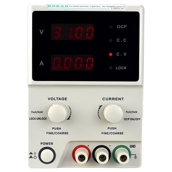 KORAD KD3005D - Precision Variable Adjustable 30V, 5A DC Linear Power Supply Digital Regulated Lab Grade