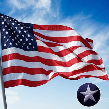 KORALAKIRI American Flag | 4x6 ft | 210D Nylon | American Flags for Outside, Heavy Duty US Flag 4x6 USA Flag Embroidered Stars for Outdoor