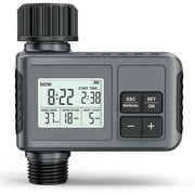 KORALAKIRI Sprinkler Timer, Water Timer for Garden Hose, Manual Automatic Programmable Watering System Outdoor with Rain Delay for Yard, Lawn, 1 Outlet