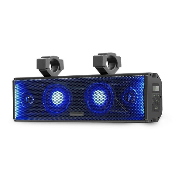 "KORBROS 17"" Bluetooth Soundbar ATV with 4.0-Channel Stereo and Waterproof Radiators for UTV Golf Cart"