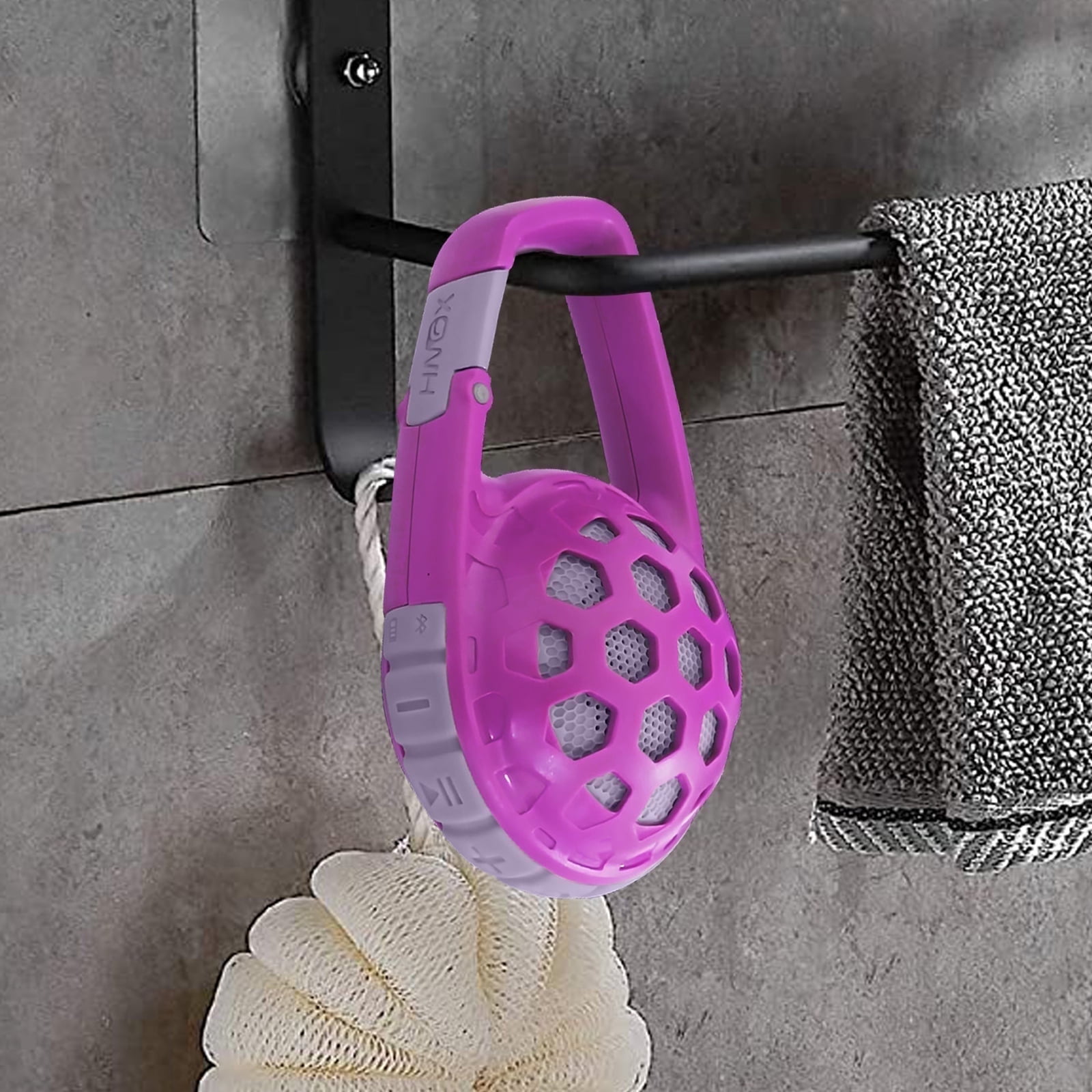 KORBROS Bluetooth Portable Speaker, Black Pink 20W Charges MP3