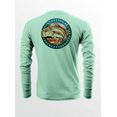 thumbnail image 1 of KORE Offshore Mens Long Sleeve UPF50+ Dri-All-Day Sunblock Fishing Shirt - FLAG BASS, 1 of 2