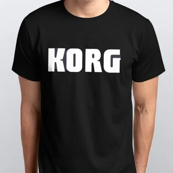 KORG NEW T-SHIRT sizes S M L XL XXL black white all sizes
