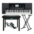 thumbnail image 1 of KORG Pa300 61-Key Professional Arranger Keyboard Bundle with Flip-Top Piano Bench, Adjustable Double-X Keyboard Stand, & Damper Pedal (4 Items), 1 of 1