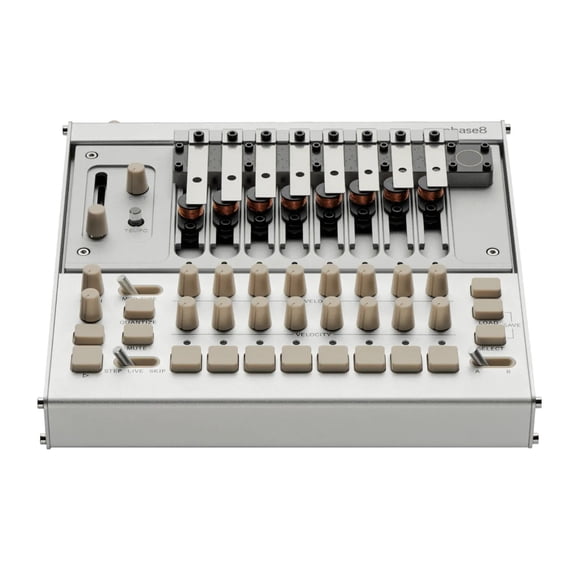 KORG phase8 Eight-voice Acoustic Synthesizer with 13 Tunable Steel Resonators, Acoustic Synthesis Technology, Analogue Wave-folding, Polymetric Rhythm Sequencer, and MIDI / USB-MIDI and CV Compatible