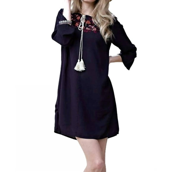 Kori Floral Embroidered Shift Dress