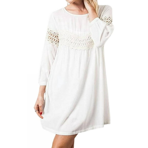 Kori Peak Of Lace Baby Doll Dress