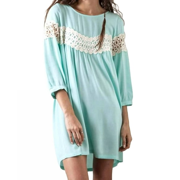Kori Peak Of Lace Baby Doll Dress