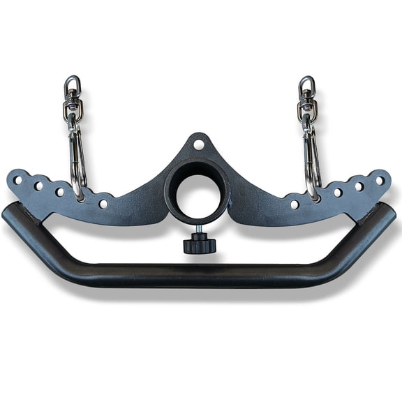 KORIKAHM Adjustable Lat Pull down Bar, Cable Machine Attachments for Gym, Home Gym Fitness T-bar Row Pulldown Attachments, Lat Pull Down Machine Wide Grip Neutral Grip Handle BSP05