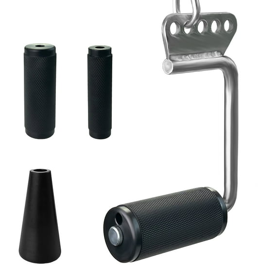 KORIKAHM Arm Wrestling Handles, Fat Armwresting Training Equipment LAT Pulldown Attachments D Handle, V Bar Cable Machine Attachments, Gym Handles for Forearm, Wrist Strength Training Equipment