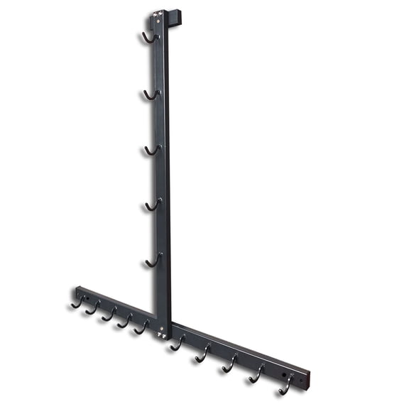 KORIKAHM Gym Fitness LAT Pull Down Bar Storage Rack for Mag Grip, Heavy Duty A-Frame Stand for LAT Pulldown Attachments & LAT Bar