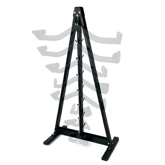 KORIKAHM Gym Fitness LAT Pull Down Bar Storage Rack for Mag Grip, Heavy Duty A-Frame Stand for LAT Pulldown Attachments & LAT Bar