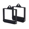 thumbnail image 1 of KORIKAHM Gym Fitness LAT Pulldown Attachments, Fat Arm Wrestling Exercise D Handle Cable Attachment, Arm Lifting Deadlift Handle Grip for Finger Wrist Strength, 1 of 9