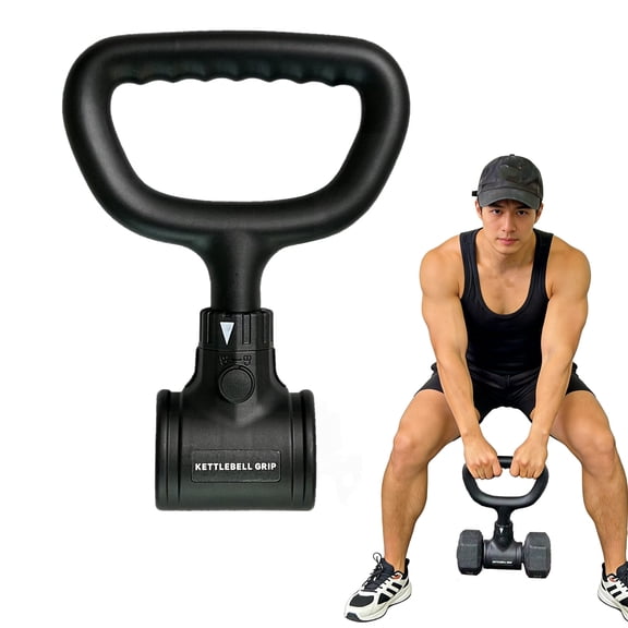 KORIKAHM Upgrade Hyperbell Dumbbell Converter - Convert Dumbbells to Barbell Set and Kettlebell for Home Fitness - Adjustable & Up to 200 lb Capacity Weight Barbell for Weight Lifting