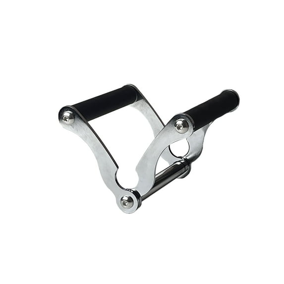 KORIKAHM V Bar T-Bar Row Landmine Handle Attachment for Barbell Bars, Solid Mine Double D Row Handle Grips with Non-Slip Rubber Grips, T-Row Attachment for Strength Training Bars