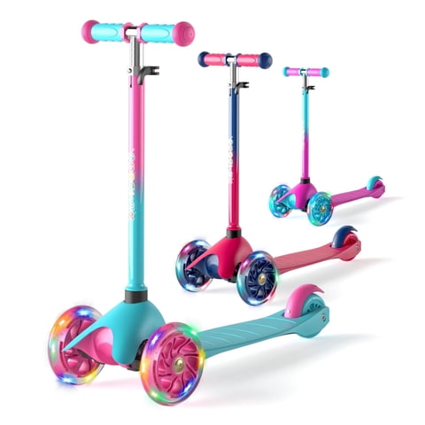 KORIMEFA 3 Wheel Scooters for Kids, Kick Scooter for Toddlers 3-8 Years Old, Boys Girls Scooter with Light Up Wheels