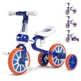 thumbnail image 1 of KORIMEFA 4 in 1 Toddler Bike for 1-4 Years Old Boy Girl Toddler Tricycle Kids Trikes for Balance Training Baby Bike Infant Trike, Blue, 1 of 13