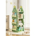 thumbnail image 1 of KORIMEFA 4 Tier Rotating Bookshelf Tower For Kids, 360° Display Christmas Tree Rotating Bookshelf, Small Bookcase for Small Spaces, Kids Tree Book Shelf for Kids Rooms, Classroom, Nursery, 1 of 8
