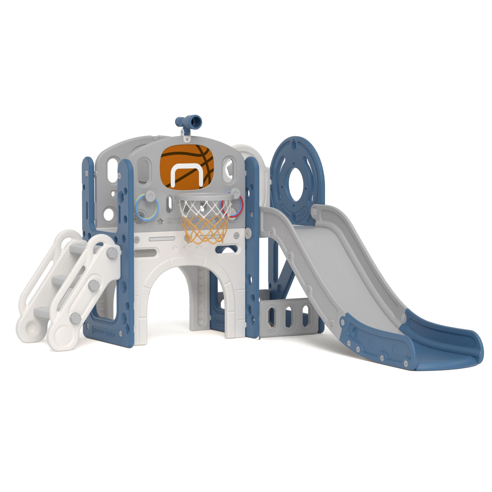KORIMEFA 7in1 Kids Slide with Climber, Toddler Climber Slide Play Set