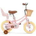 thumbnail image 1 of KORIMEFA Girl Bike for Toddlers and Kids Ages 3-6 Years Old, 12 Inch Kids Bike with Training Wheels & Basket, 12 in Girl Bicycle with Handbrake & Kickstand, 1 of 14