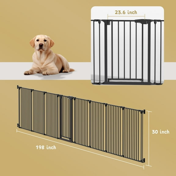 KORIMEFA Dog Playpen 30'' Height 8 Panels Dog Pen, Outdoor&Indoor Heavy Duty Puppy Exercise Pen Metal Pet Fence for RV Camping,Yard,Garden