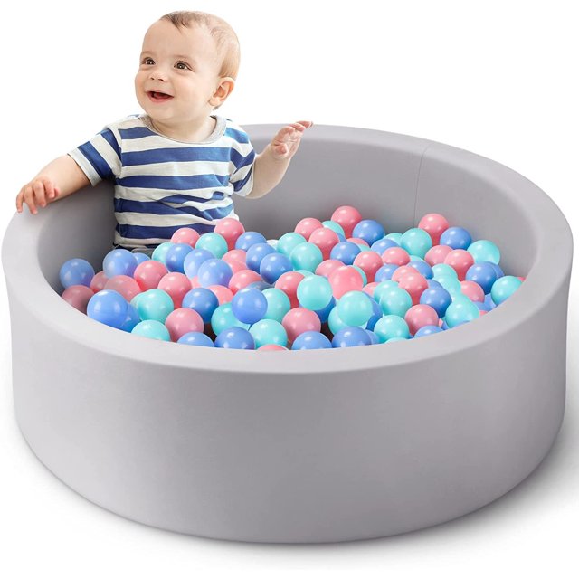 KORIMEFA Foam Ball Pit, Ball Pits for Toddlers, Soft Round Kiddie Baby