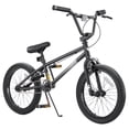 thumbnail image 1 of Korimefa Freestyle BMX Bikes, 18 inch Kids Bicycles for 7-12 Years Old Boys Child Tween Teen, with Aluminum Alloy U-Brake, Rear R-Brake, Hand Brake Levers & Front Rear Pedals, Black, 1 of 11