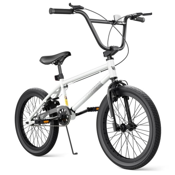 KORIMEFA Freestyle Kids BMX Bikes 18 20 Inch Kids Bicycles for Years Old Boys Girls Teen with Adjustable Seat and Handbrake, for Kids 7-13 Beginner-Level to Advanced Rider