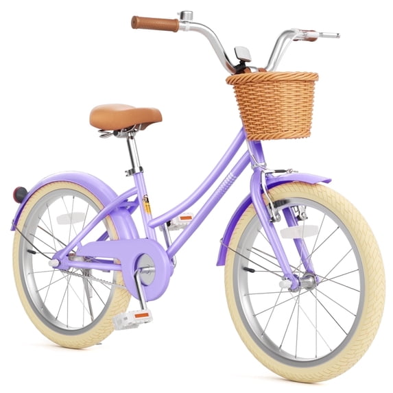 KORIMEFA Girls Bike for Toddlers 8-12 Years Old Kids 20 Inch Children Bicycles with Handbrake & Kickstand, Multiple Colors