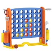 KORIMEFA Jumbo 4-to-Score Giant Game Set 4 in a Row Connect Game Perfect for Kids Adults Outdoor Holiday Party Family yard Game, Orange