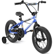 KORIMEFA BMX Style Kids Bike for 4-8 Years Old Toddlers Boys Girls 14 Inch Kids Bike Bicycle with Training Wheels Coaster Brake Multiple Colors