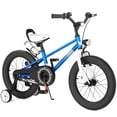 thumbnail image 1 of KORIMEFA Kids Bike Boys Bicycle 16 inch for Children Age 6-9 Years Old, Toddler Sport Cycling with Training Wheels, Water Bottle Holder, Blue, 1 of 14