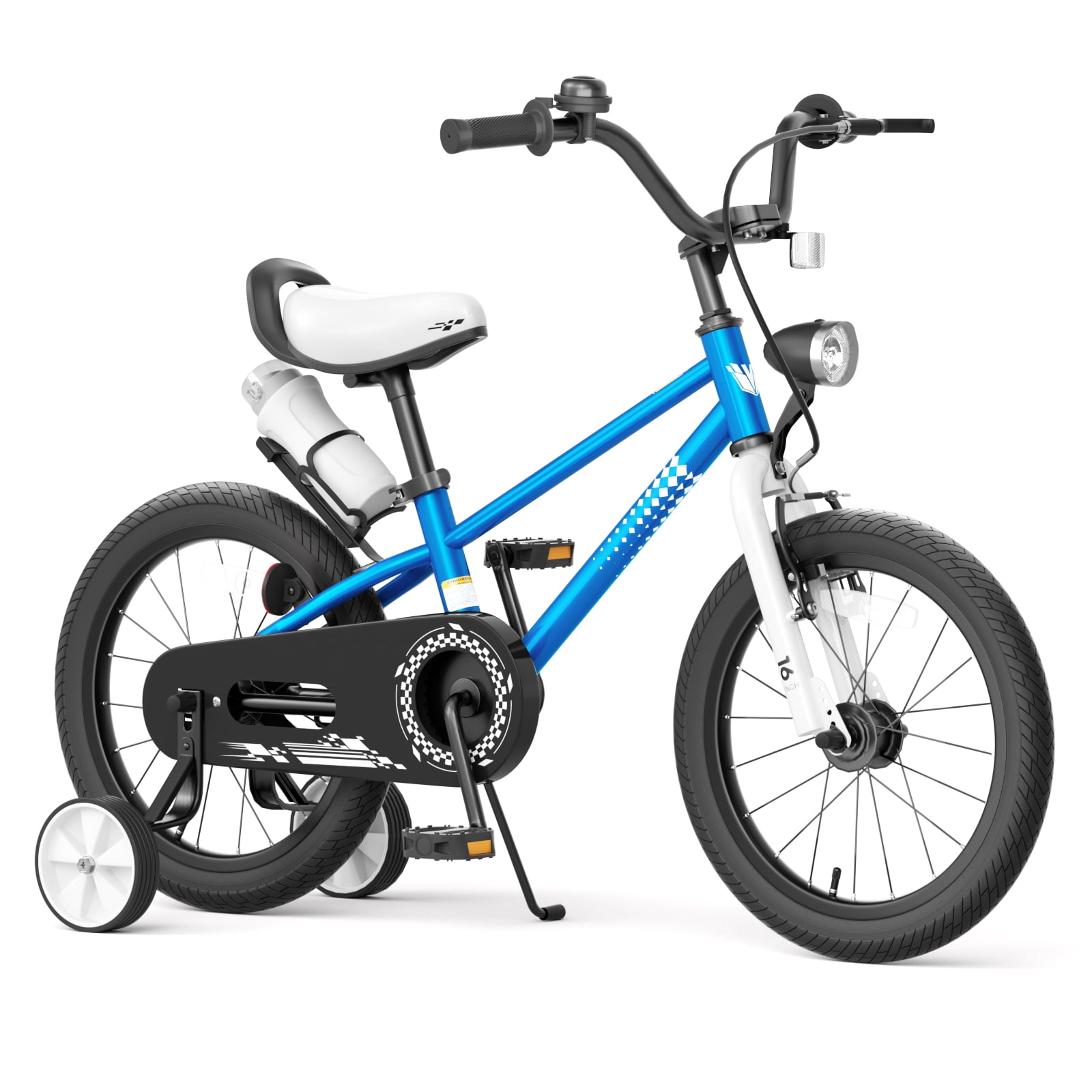 KORIMEFA 12 14 16 inch Boys Bike with Training Wheels, Water Bottle