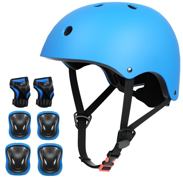 KORIMEFA Kids Bike Helmet,MultiSport Protective Gear Set for 35814 Years Boys Girls, Toddler