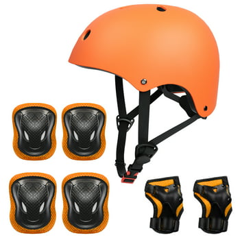 KORIMEFA Kids Bike Helmet Toddler Bicycles Helmets, Multi-Sport Protective Gear Set for 3-5-8-14 Years Boys Girls with Knee Elbow Pads Wrist Guards for Cycling,Skateboarding,Skating Scooter