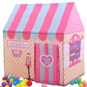 KORIMEFA Clubhouse Tent, Kids Play Tents for Boys School Toys for Indoor and Outdoor Games Playhouse with Roll-up Door and Windows, for Indoor Outdoor Toddler Children Girls Gifts Tent Toys