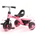 thumbnail image 1 of KORIMEFA Kids Tricycle for Toddlers Age 2-5, Pink, Birthday Gift for Boy Girl, Toddler Trike with Quiet Ride Wheels, Storage Bin, Comfort Grip Handlebars, 1 of 13