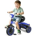 thumbnail image 1 of KORIMEFA Kids Tricycles Age 1 to 4 Years, Toddler Tricycle Kids Trikes Tricycle with Storage Basket, Gift Toddler Bikes, Gift Toys for Boy Girl, Blue, 1 of 10