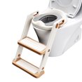 thumbnail image 1 of KORIMEFA Baby Potty Training Seat with Step Stool Ladder, Toddler Potty Toilet Seat with Anti-Slip Pads Ladder for Kids Boys Girls, 1 of 17