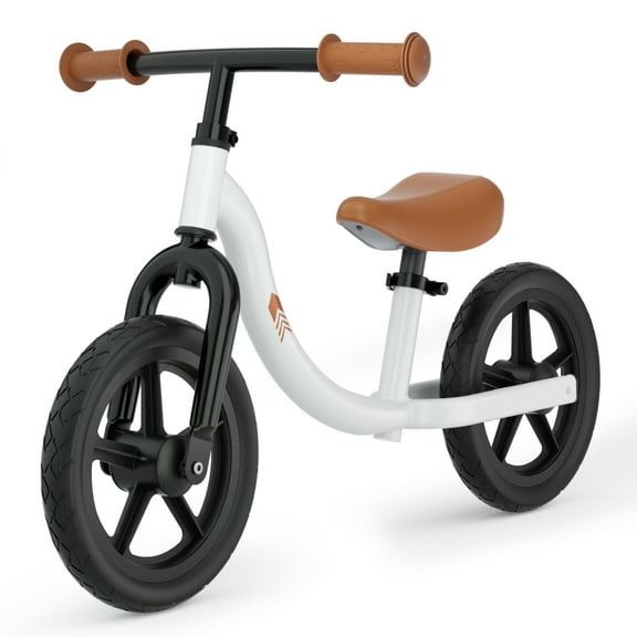 KORIMEFA Toddler Balance Bike - Lightweight Toddler Bike for 2, 3, 4, 5 Year Old Boys and Girls - No Pedal Training Bikes for Kids with Adjustable Handlebar and Seat, White